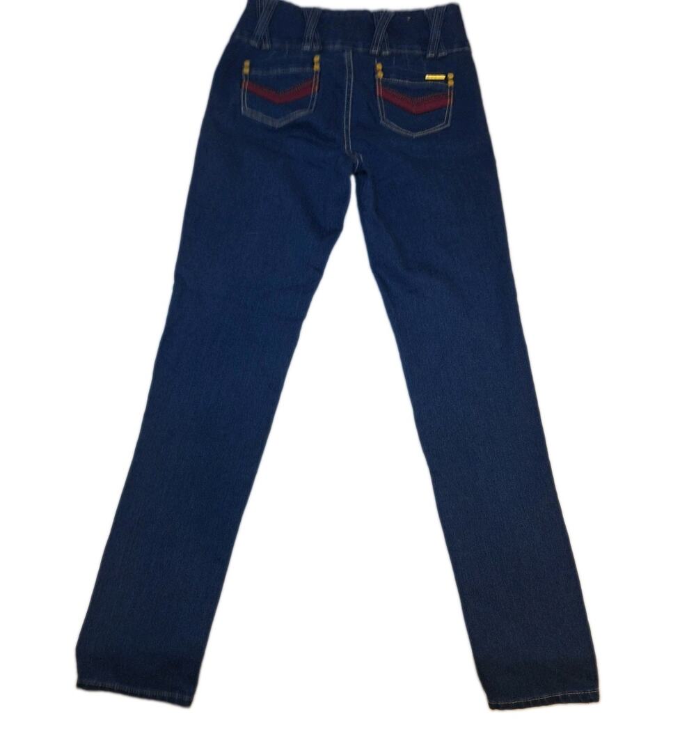 Paparazzi denim Jeans a triple-button high waist and distinctive red Trim